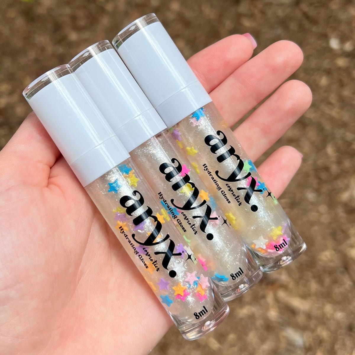 Aryx Birthday Cake Lip Gloss - Glitter Gloss - Sparkly Lip Care - Cute Lip ...